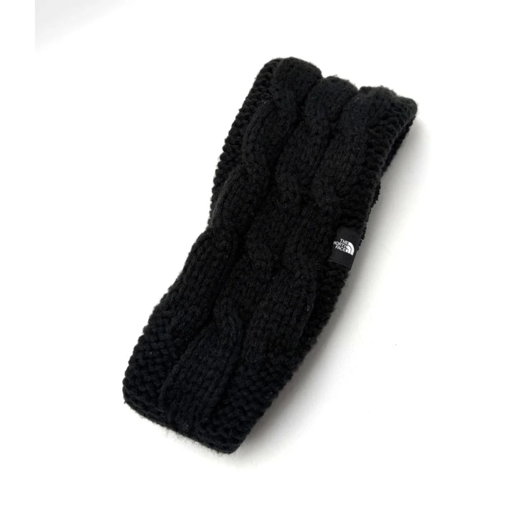 The North Face Headband Women's Black Winter Cable Knit Faux Fur‎ Lined Earband